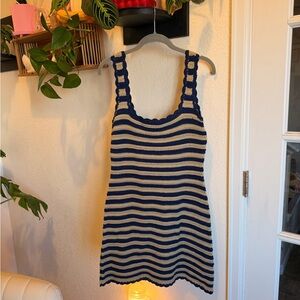 J. Crew- Scallop Trimmed Sweater Dress, M